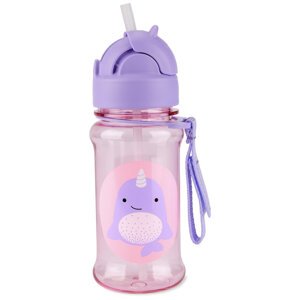 SKIP HOP Zoo tritan Fľaša so slamkou 355ml Narval 12m+