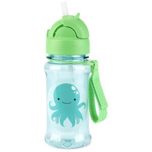 SKIP HOP Zoo tritan Fľaša so slamkou 355ml Chobotnica 12m+
