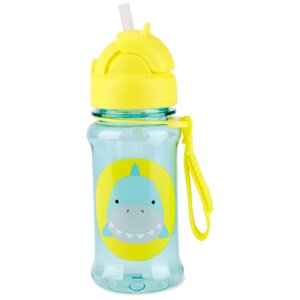 SKIP HOP Zoo tritan Fľaša so slamkou 355ml Žralok 12m+