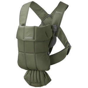 BABYBJÖRN Nosič Mini Woven, Dark green, do 11kg (1r)