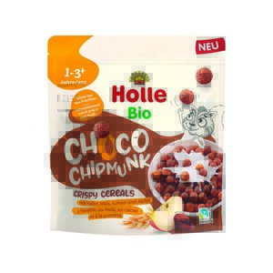 HOLLE Bio Guličky cereálne Choco chipmunk čokoládové 125g (1r+)