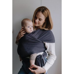 BOBA Nosič detí / šatka Wrap Serenity - Charcoal
