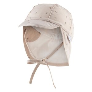 STERNTALER Šiltovka s ochranou krku na zaväzovanie s UV filtrom 30 hnedá kotvičky chlapec-49 cm-12-1