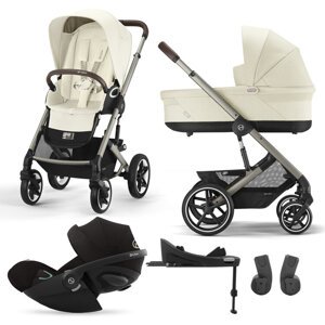 CYBEX Kočík kombinovaný Talos S Lux Seashell Beige Gold s autosedačkou a doplnkami
