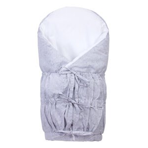 LITTLE ANGEL Zavinovačka zaväzovacia pevný chrbát Angel - Outlast® 77x77cm šedá mramor
