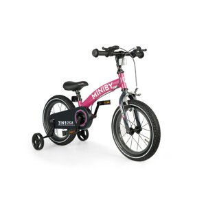 QPLAY Bicykel Miniby 3v1 Pink, vek 2 - 8 rokov
