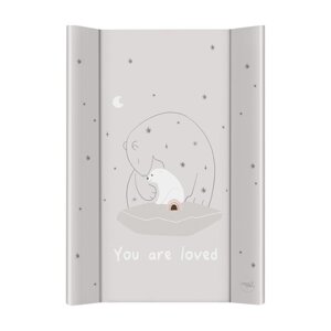 CEBA BABY Podložka prebaľovacia 2-hranná s pevnou doskou (50x70) Basic Polar Bears