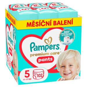 PAMPERS Nohavičky plienkové Premium Care veľ. 5 (11-17 kg) 102 ks