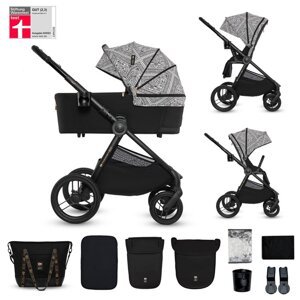 KINDERKRAFT Kočík kombinovaný Nea 2 2v1 Lunar Black Bizuu