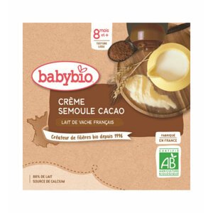 BABYBIO Kapsička krém, kakao, krupička 4x 85 g