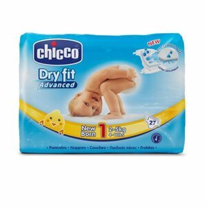 CHICCO Dry Fit Plienky jednorazové 1 Newborn (2-5 kg) 27 ks