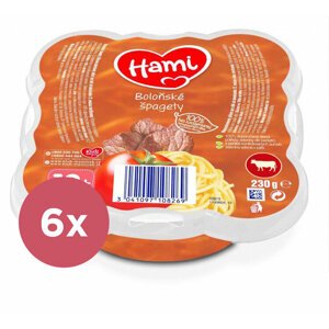 6x HAMI Malý Gurmán Boloňské špagety 230g