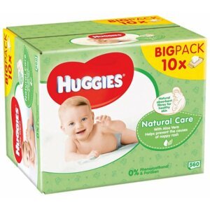 10x HUGGIES® Single Natural Care Obrúsky vlhčené 56 ks