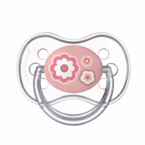 CANPOL BABIES Cumlík silikónový symetrický 6-18m Newborn Baby - ružová