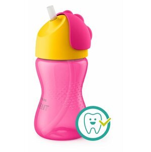 Philips AVENT Hrnček 300 ml Bendy s ohybnou slamkou dievča