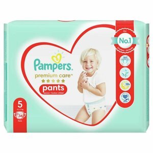 PAMPERS Premium Care Pants Plienkové nohavičky veľ. 5 (34 ks plienok) 12-17 kg