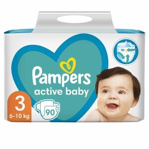 PAMPERS Active Baby plienky veľ. 3 (90 ks plienok) 6-10 kg