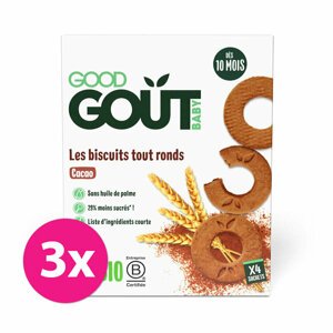 3x GOOD GOUT BIO Kakaové kolieska 80 g