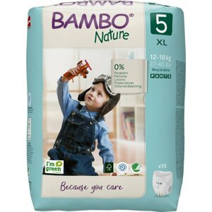BAMBO Nature Pants Nohavičky plienkové jednorazové 5 XL (12-18 kg) 19 ks