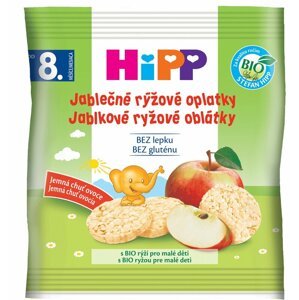 HIPP BIO Oblátky detské ryžové jablkové 30g