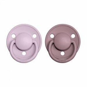 BIBS De Lux cumlíky z prírodného kaučuku 2 ks veľ. 2 Dusky Lilac / Heather