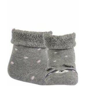 WOLA Ponožky dojčenské froté s uškami dievča Ash 12-14