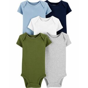 CARTER'S Body krátky rukáv Mix chlapec jednofarebné LBB 5 ks 24 m /veľ. 92