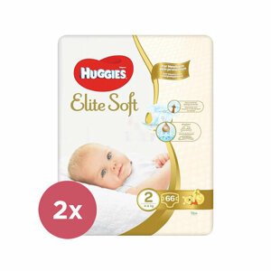 2x HUGGIES® Elite Soft Plienky jednorazové 2 (4-6 kg) 66 ks