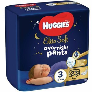 HUGGIES® Elite Soft Pants OVN Nohavičky plienkové jednorazové 3 (6-11 kg) 23 ks