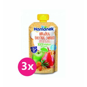 3x HAMÁNEK Hruška, rakytník, jablko 100 g