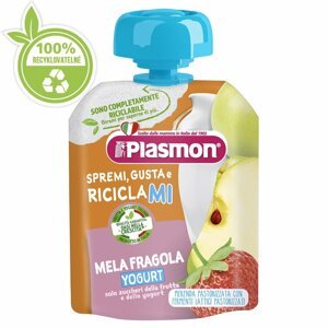 PLASMON Kapsička bezlepková ovocno-jogurtová jahoda 85 g, 12m+