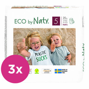 3x ECO BY NATY PANTS Nohavičky plienkové jednorazové 5 (12-18 kg) 20 ks