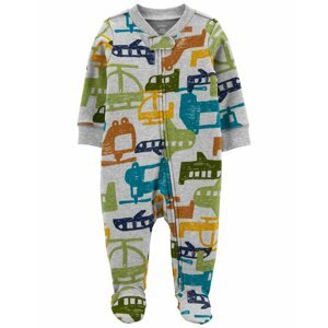 CARTER'S Overal na zips Sleep&Play Grey Cars chlapec 3m