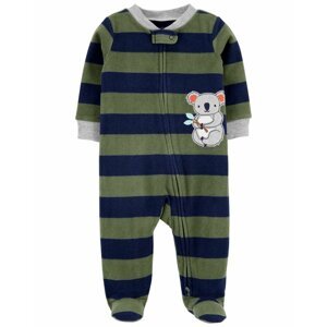 CARTER'S Overal na zips fleece Sleep&Play Stripes Koala chlapec 6m