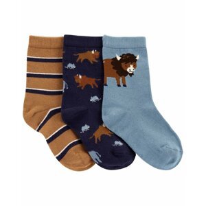 CARTER'S Ponožky Buffalo chlapec 3ks 12-24m
