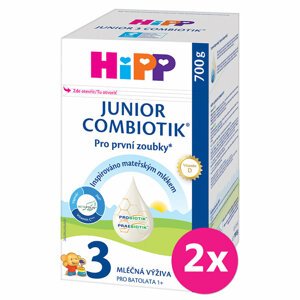 2x HiPP 3 Junior Combiotik® Batoľacie mlieko od uk. 1. roka 700 g