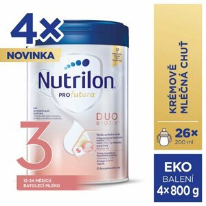 4x NUTRILON Profutura DUOBIOTIK 3 batoľacie mlieko 800 g 12+