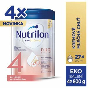 4x NUTRILON Profutura DUOBIOTIK 4 batoľacie mlieko 800 g 24+