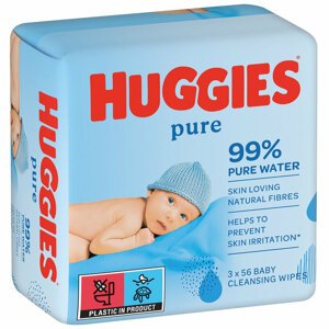 3x HUGGIES® Pure Triplo Obrúsky vlhčené 56x3 ks