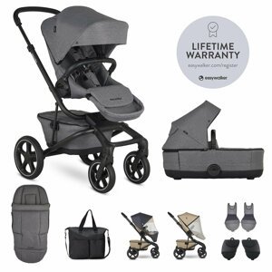 EASYWALKER SET XXL Kočík kombinovaný Jimmey Iris Grey s príslušenstvom