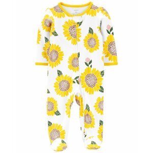 CARTER'S Overal na zips Sleep&Play Sunflowers dievča NB/ veľ. 56