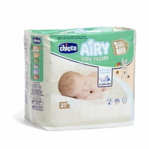 CHICCO Airy Plienky jednorazové 1 Newborn (2-5 kg) 27 ks