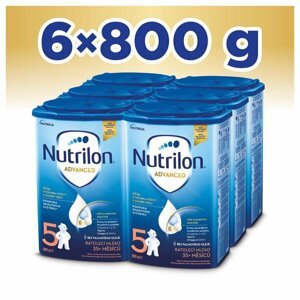 6x NUTRILON 5 Mlieko batoľacie 800 g, 35+