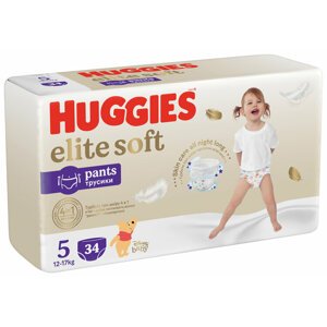 HUGGIES® Elite Soft Pants Nohavičky plienkové jednorázové 5 (12-17 kg) 34 ks