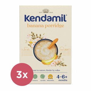 3x KENDAMIL Kaša mliečna s banánom (150 g), 4m+