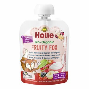 HOLLE BIO Fruity fox - detské ovocné pyré s jogurtom 85 g
