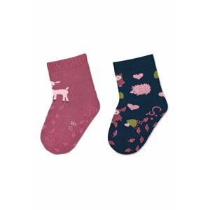 STERNTALER Ponožky ABS 2ks v balení pink dievča-veľ.21/22-18-24m