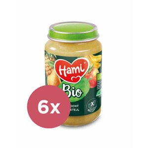 6x HAMI BIO Ovocný príkrm Ovocný koktail 190 g, 6+