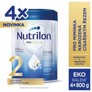 NUTRILON® Mlieko následné Profutura® CESARBIOTIK™ 2 od uk. 6. mesiaca 4x800 g