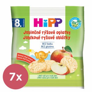 EXP: 06.09.2023 7x HIPP Oblátky BIO detské ryžové jablkové 30g